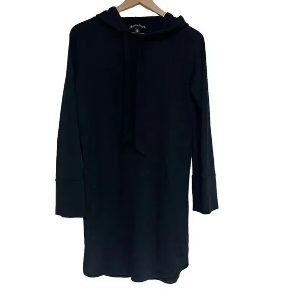 Derek Heart | Dresses | Derek Heart Black Sweatshirt Dress Womens Size  Medium Hooded Long Sleeve | Poshmark